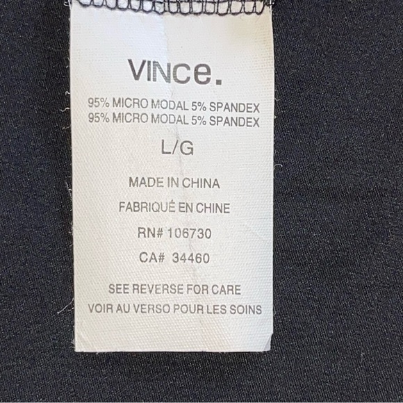 Vince Hi Low Black Scoop Neck Tank Top  Size L - Picture 15 of 15